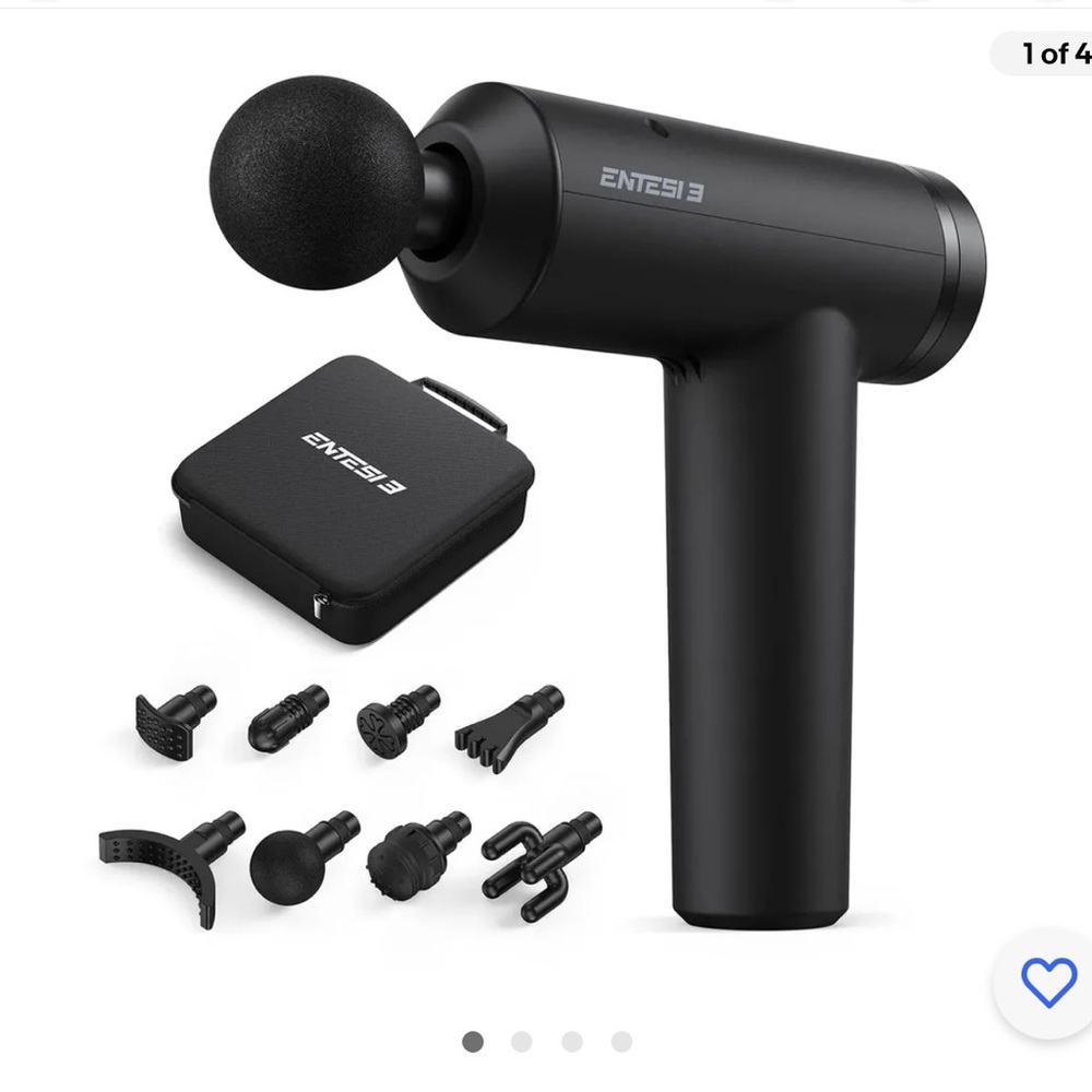 ENTESI Massage Gun Percussive Muscle Massager For Workouts Athletes Gym Recovery
